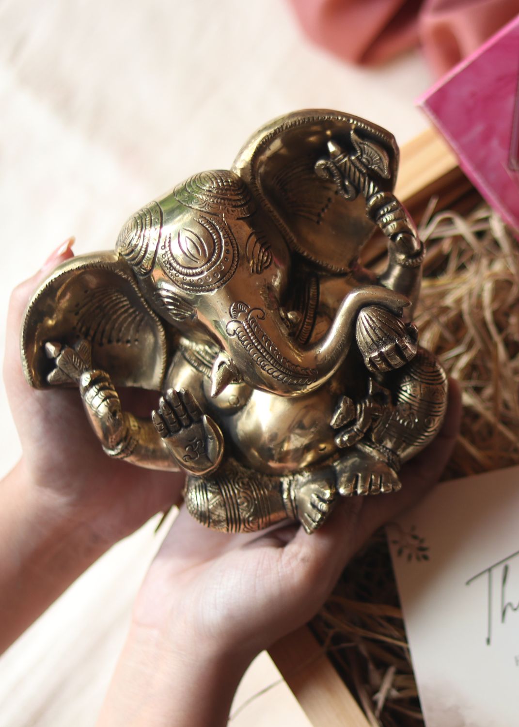 Brass Ganesha Statue Hamper – Festive Diwali Gift