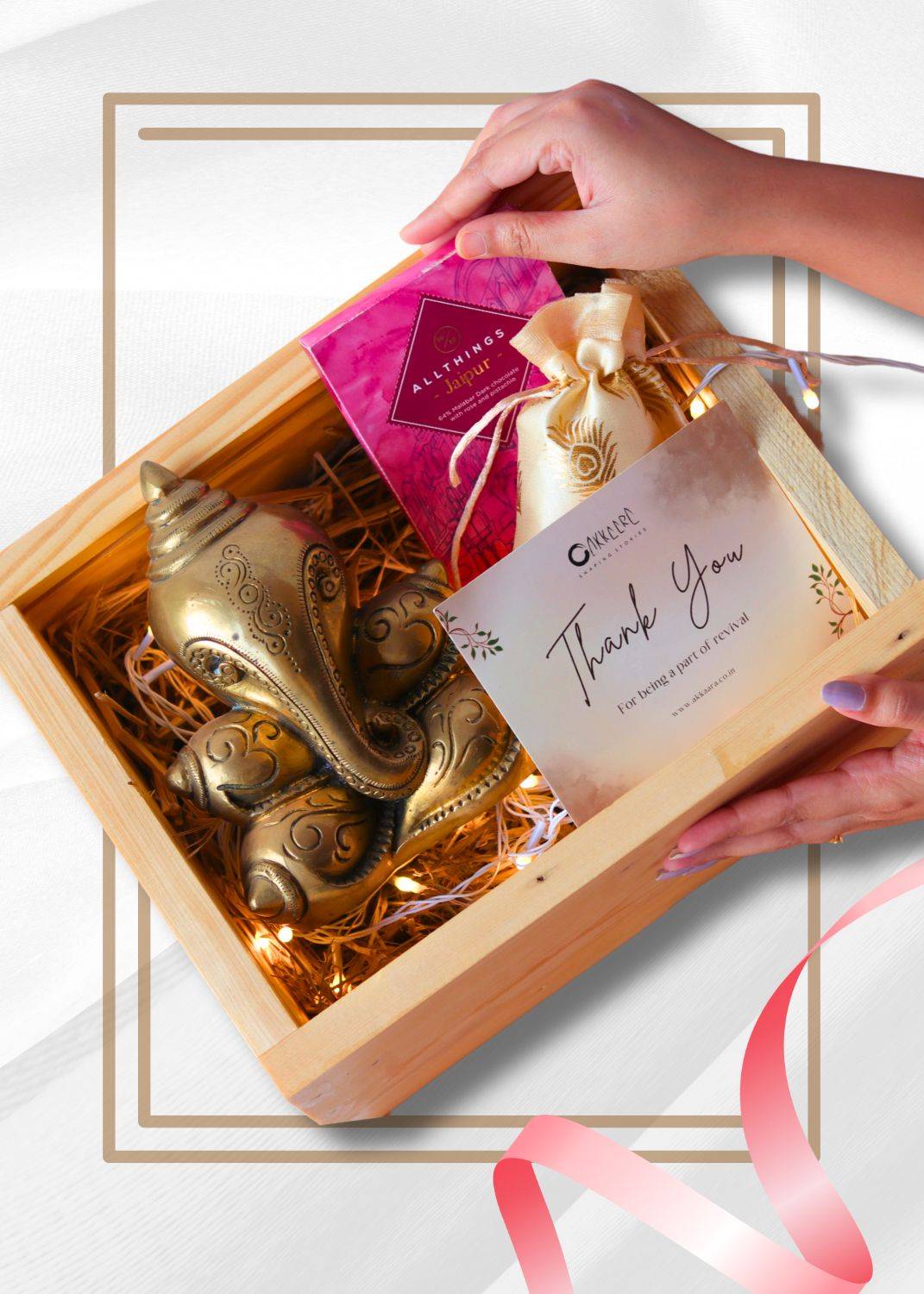 Brass Shankh Ganesha Hamper – Luxury Diwali Gift