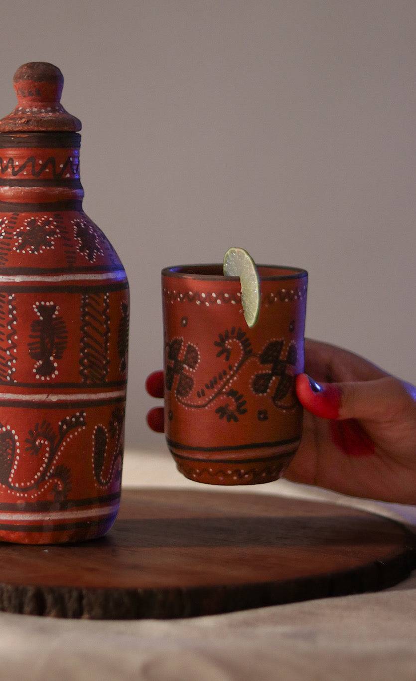 Khavda hand painted glass