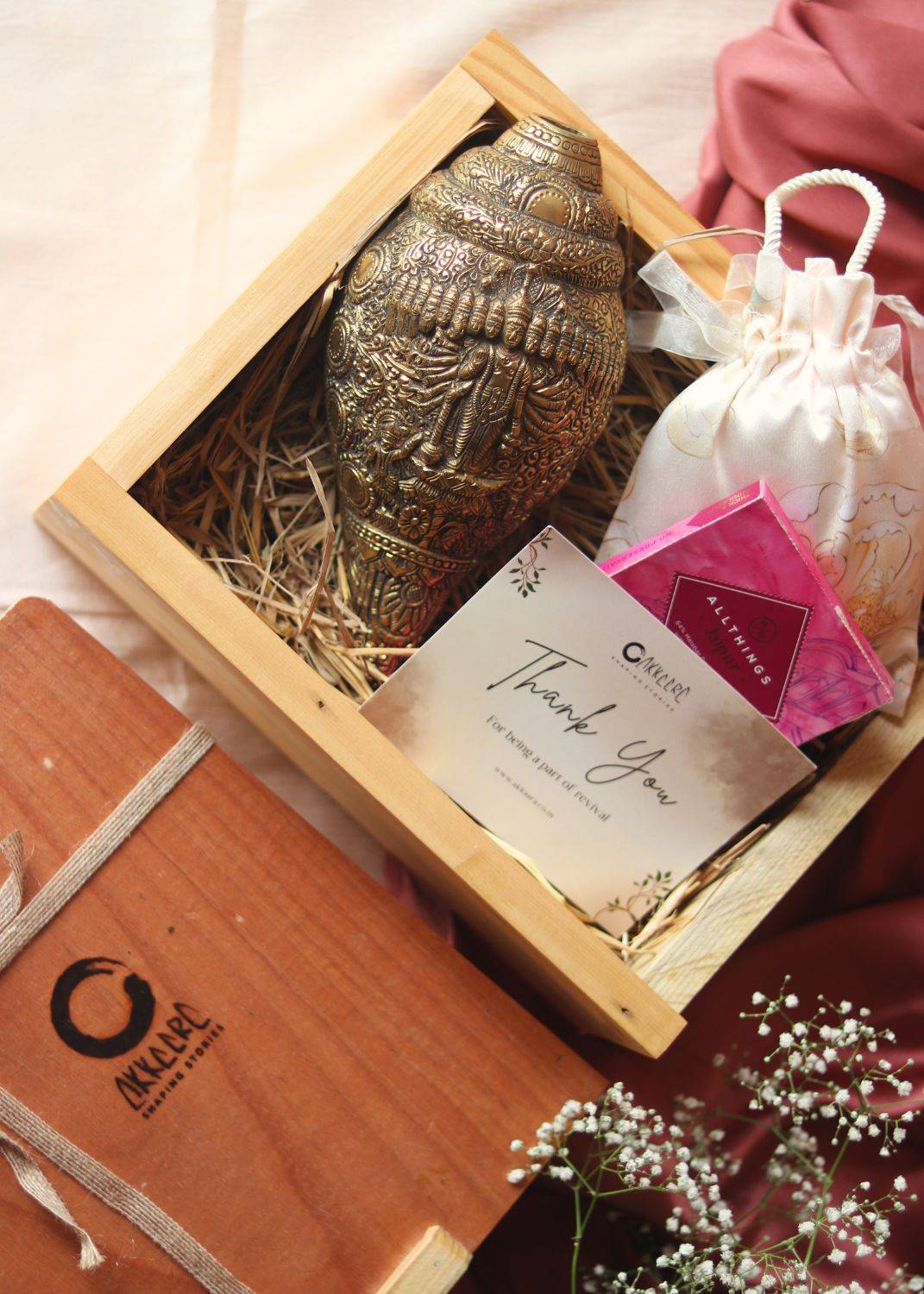 Brass Shankh Naad Hamper – Luxury Diwali Gift Set