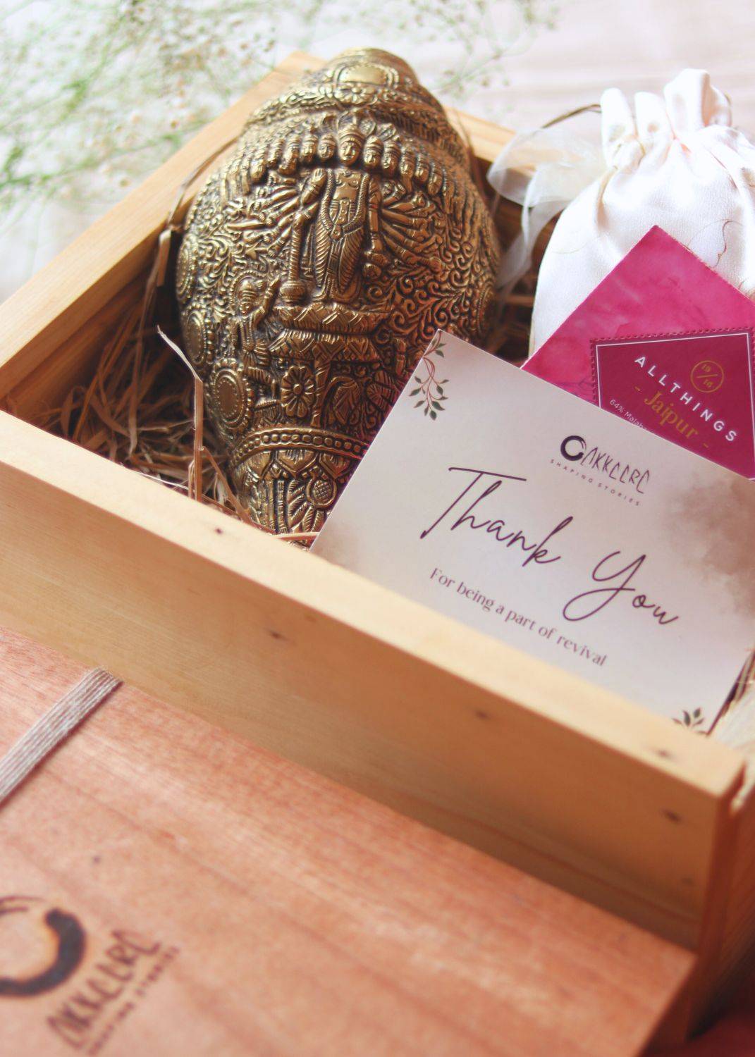 Brass Shankh Naad Hamper – Luxury Diwali Gift Set