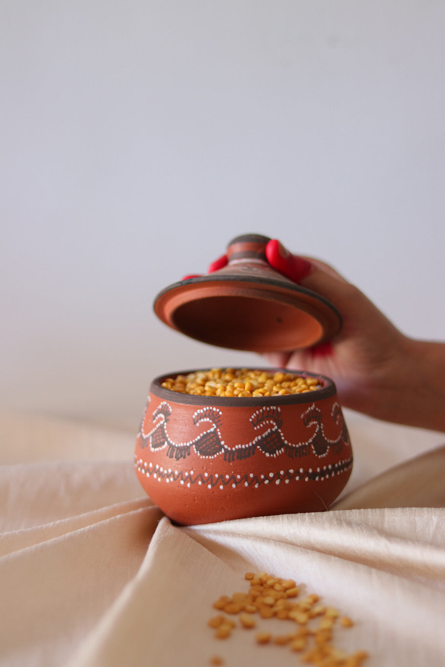 Hand-Painted Serving Bowl small