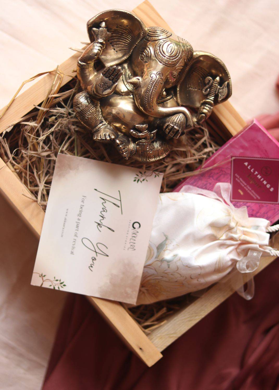 Luxury Brass Ganesha Idol – Premium Diwali Corporate Gift for Clients & Employees | Akkaara India