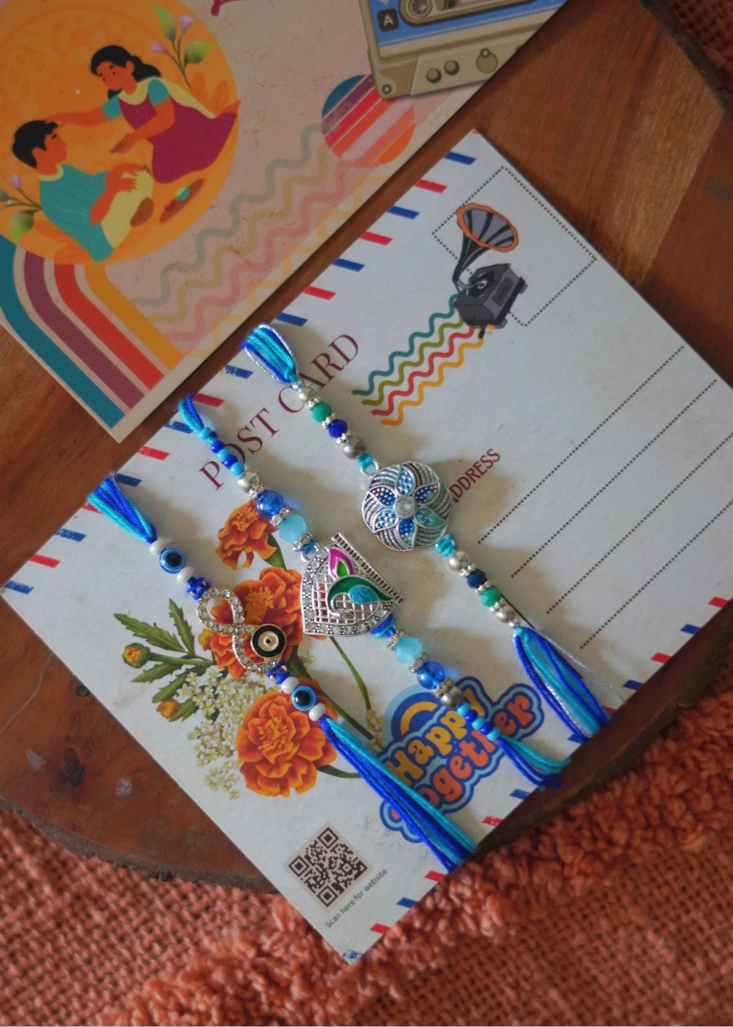 DIY Puzzle Wooden Frame Rakhi Hamper for Art Lovers