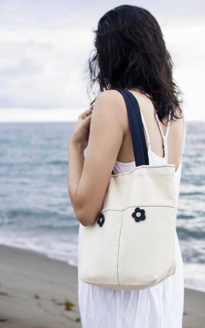 Hand Embroidered Tote Bag – Sustainable Canvas