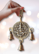 Ganapati Brass Wall Hanging with Bell