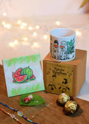 Garmi ki Chutti Cup & Coaster Rakhi Hamper