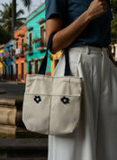 Hand Embroidered Tote Bag – Sustainable Canvas