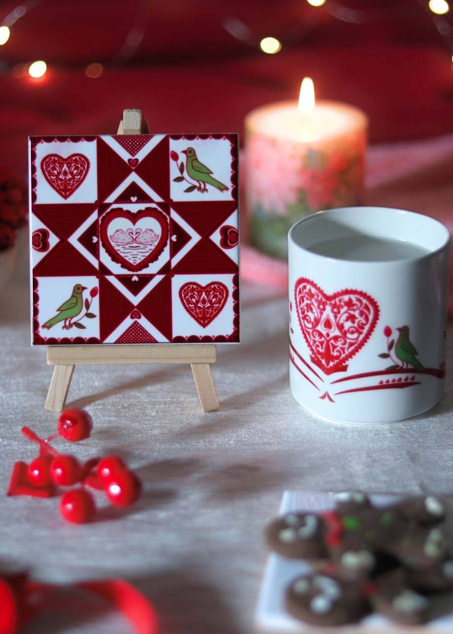 The Love Envelope Cup & Coster