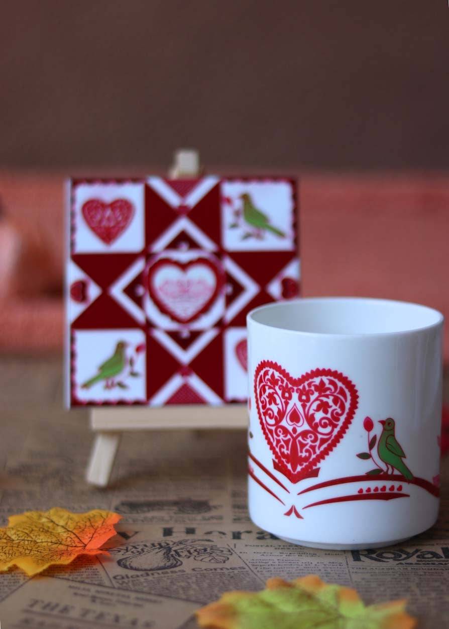 The Love Envelope Cup & Coster