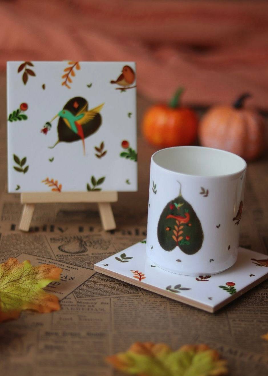 Banyan Leaf Cup & Coaster