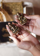 Brass Ganpati & Lakshmi Idol Hamper – Elegant Diwali Gift for Loved Ones