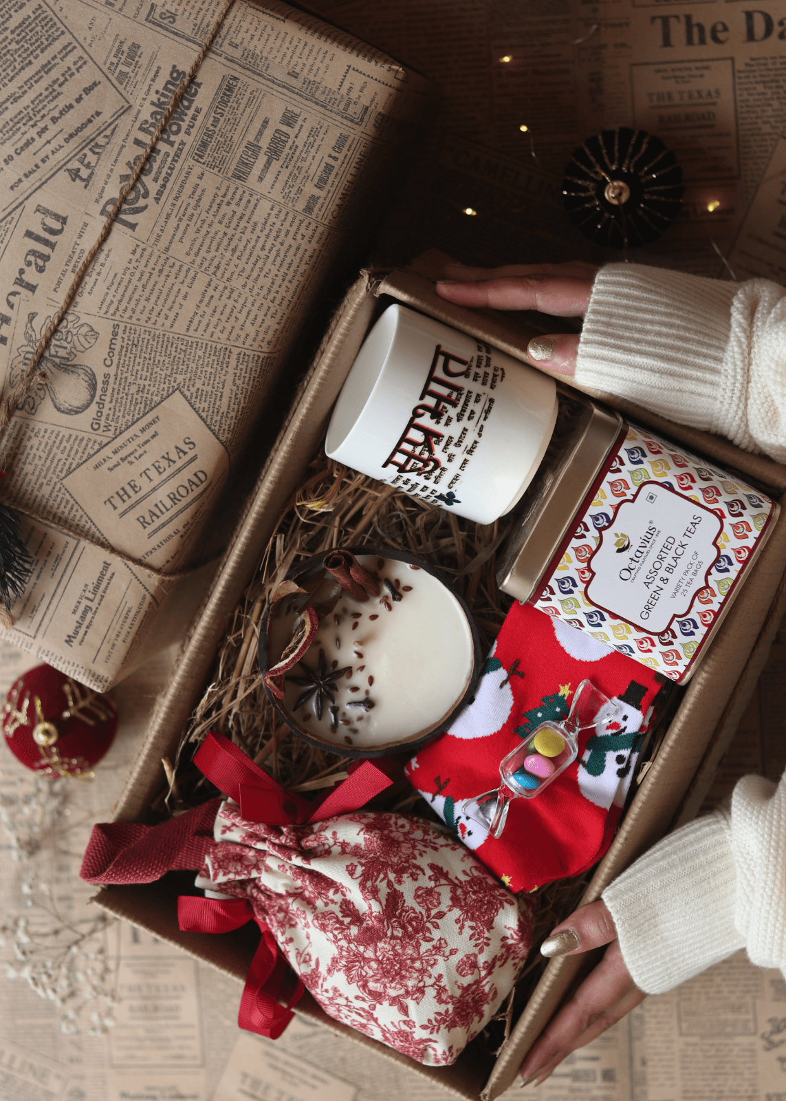 Spiced coconut candle Winter hamper