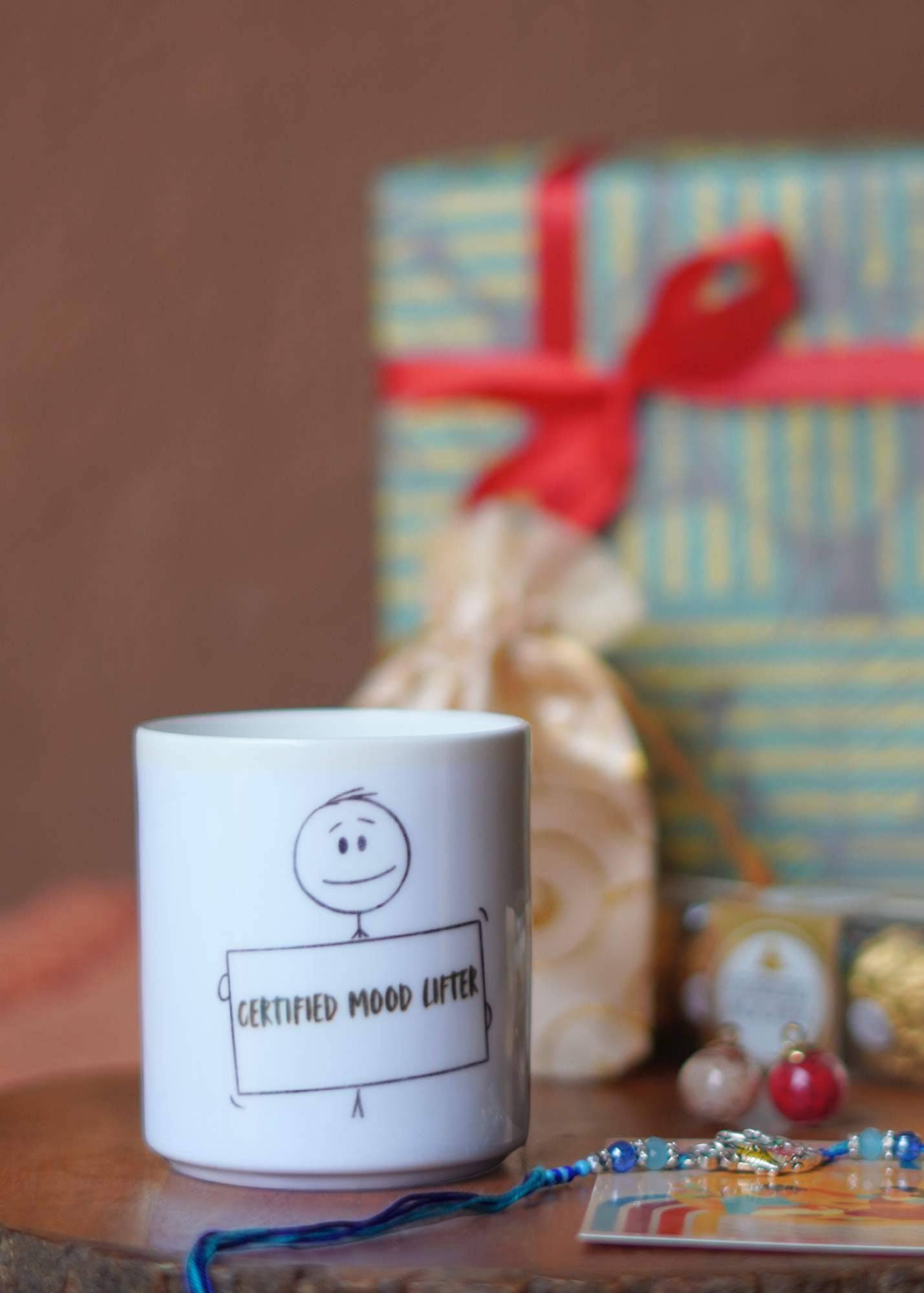 Certified Mood-Lifter Cup Rakhi Hamper